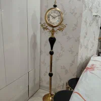 ساعت ایستاده آبکاری طلایی