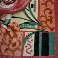 دو عدد پتو گلبافت دولایه دورو