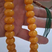 تسبیح کهربا رگه دار|کلکسیون اشیاء عتیقه|خرمآباد, |دیوار