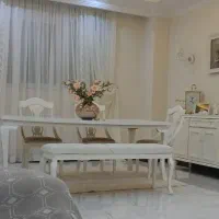 میز سفید ۸ نفره