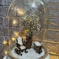 گوی شیشه ای|گل مصنوعی|ساوه, |دیوار