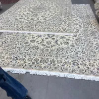 فرش دستباف (بساک)جفت ۹ متری نایین ۹ لا|فرش|مشکیندشت, |دیوار