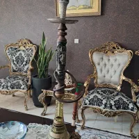 قلیان بدنه چوب و پلی استر نو بدون استفاده