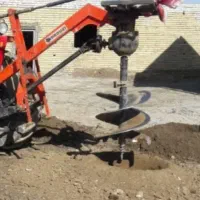 کار با چاله کن تراکتور