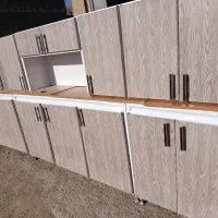 7متر نیم کابینت فلزی دست دوم رنگ استاتیک در حد نو