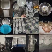 ظروف قدیمی فنجان آبکش پارچ لیوان