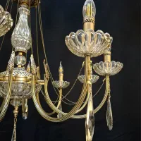 لوسترجدید/لوستربلوری کریستالی/نئوکلاسیک لوستربرنج/|لوستر و چراغ آویز|تهران, نعمتآباد|دیوار