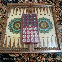 تخته نرد صدفی بدون هیچ خط خش