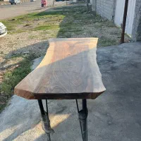 میز ناهار خوری روستیک چوب گردو
