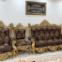 مبل سلطنتی در حد نو پارچه کاملاً تازه