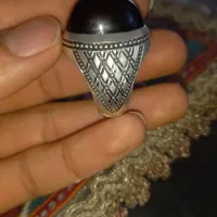 انگشتر شفت العبد سه پوست سلیمانی زمرد یاقوت کبود
