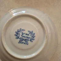 نلبکی قلم ابی قدیمی ژاپنی|ظروف سرو و پذیرایی|کرمان, |دیوار