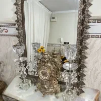 آینه کنسول آنتیک و سلطنتی|بوفه، ویترین، کنسول|نیشابور, راه آهن|دیوار