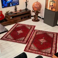 جفت فرش دستبافت زرع و نیم اراک آنتیک سالم و در حد