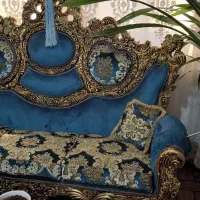 فروش فوری مبلمان سلطنتی ۹ نفره با میز عسلی