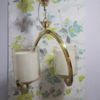 لوستر های فنری طلایی|لوستر و چراغ آویز|تبریز, |دیوار