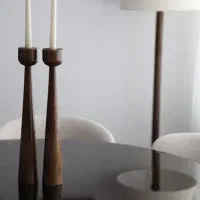 فروش آباژور،میز،شمعدان چوبی|چراغ خواب و آباژور|کرج, شهرک بنفشه|دیوار