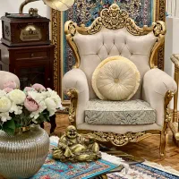 مبلمان مبل استیل سلطنتی در حد نو (جهیزیه)