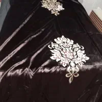 پرده مخمل قهوه‌ای جنس عالی|پرده، رانر، رومیزی|کرج, باغستان|دیوار