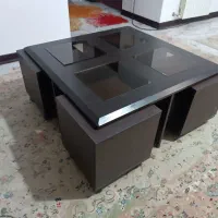 جلو مبل یک در یک با چهار عدد عسلی چرخدار
