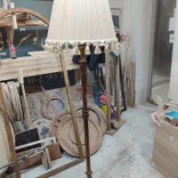 آباژور چوبی تولیدی هو|چراغ خواب و آباژور|تبریز, |دیوار