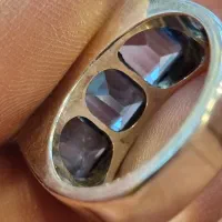 انگشتر توپاز سه نگین|جواهرات|تهران, سازمان آب|دیوار