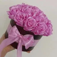 باکس گل ربانی صورتی