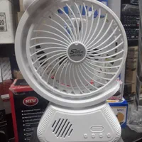 پنکه شارژی دارای چراغ خواب و اسپیکر
