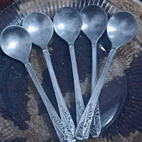 قاشق چایخوری قدیمی نقره معاوضه نقدی نصف قیمت