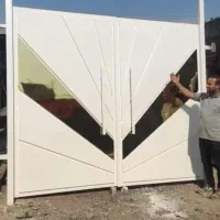 ساخت انواع درب حیاط طرح دار و ساده