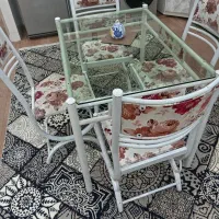 میز نهار خوری چهار نفره در حد نو|میز و صندلی غذاخوری|سامان, |دیوار