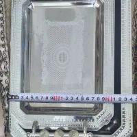 سینی پذیرایی دوتایی استیل