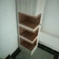 فروشی ام دی اف سه طبقه مخصوص جاکتابی دکوری وغیره|کتابخانه، شلف، قفسههای دیواری|کردکوی, |دیوار
