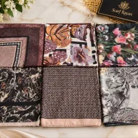 روسری نخی قواره۱۴۰ طرحدار فقط ۳۵۹