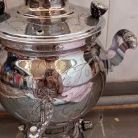 سماور نو وحکاکی طرح با رنگ طلا