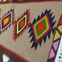 گلیم دست باف|گلیم، جاجیم، گبه|بندر انزلی, جهانگانی|دیوار