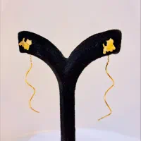 گوشواره طلا کرلی گربه ای گالری پرنسس