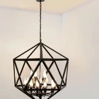 لوستر مدرن ستاره ۱۶و۱۲و۳ شعله بدون تغییر رنگ