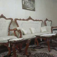 فروش مبل سلطنتی ۹نفره به همراه عسلی