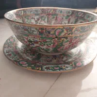 قاب وقدح گل مرغی خیلی پر کاروالیو|ظروف سرو و پذیرایی|قلعه شاهین, |دیوار