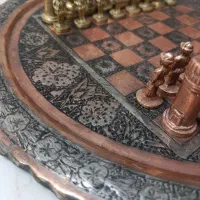 ست شطرنج مس و برنج کلکسیونی|کلکسیون اشیاء عتیقه|تهران, وردآورد|دیوار