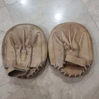 یک جفت میت راکتی کاراته تکواندو چرم طبیعی