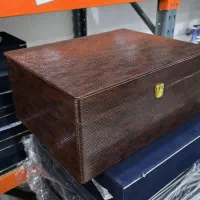 جعبه های  چوبی  ( چرم  ترکی) تو دوزی  مخمل