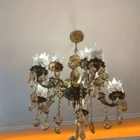 لوستر چهارشاخه برنز اصل