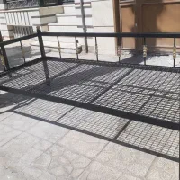 تولید و فروش تخت سنتی فلزی بارنگ کوره ای|تخت و سرویس خواب|اردکان, |دیوار