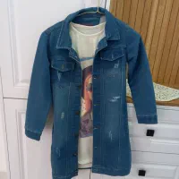 کت جین دخترانه با زیره سفید درحدنونو