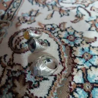 سه عدد انگشتر نقره دست ساز