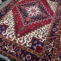 فرش زرنق مهربان جفت 6 متر انگشت باف پشم دست ریس