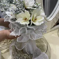 دسته گل عروس سفید