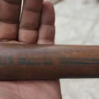 یک شاخه لوله مسی قدیمی آنتیک امریکایی|کلکسیون اشیاء عتیقه|بروجرد, |دیوار